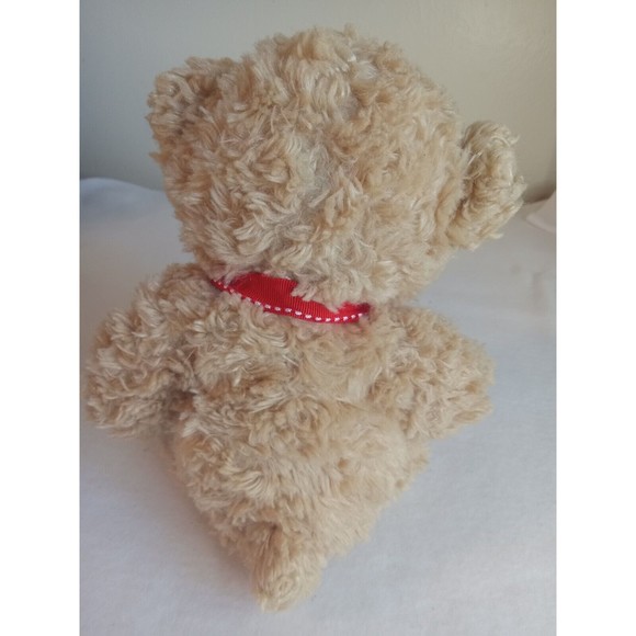 Vintage 2010 Valentine's Day Plush Stuffed Animal Bear I Love You Red Ribbon ,11 - Picture 3 of 4